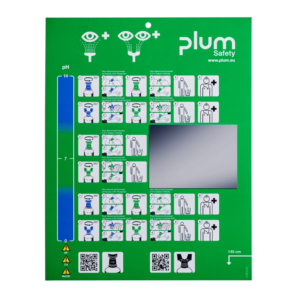 Plum Wund- und Augenspülung pH-neutral steril, 200 ml – neutralisiert Säuren und Laugen – Ansicht 3