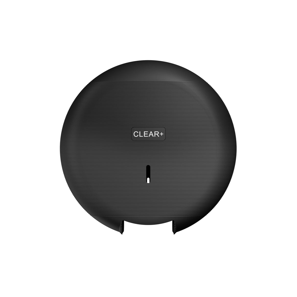 CWS Clear+ EcoBlack Mini Jumbo Toilettenpapierspender, schwarz, abschließbar, für 2 Rollen
