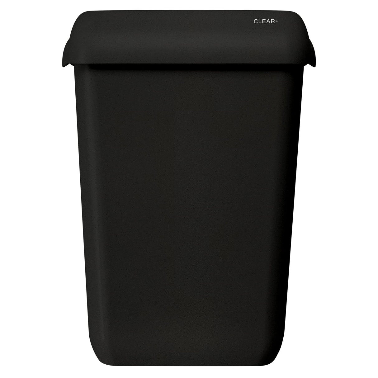 CWS Clear+ EcoBlack Abfallbehälter, 23 Liter, schwarz, mit Sichtschutzdeckel