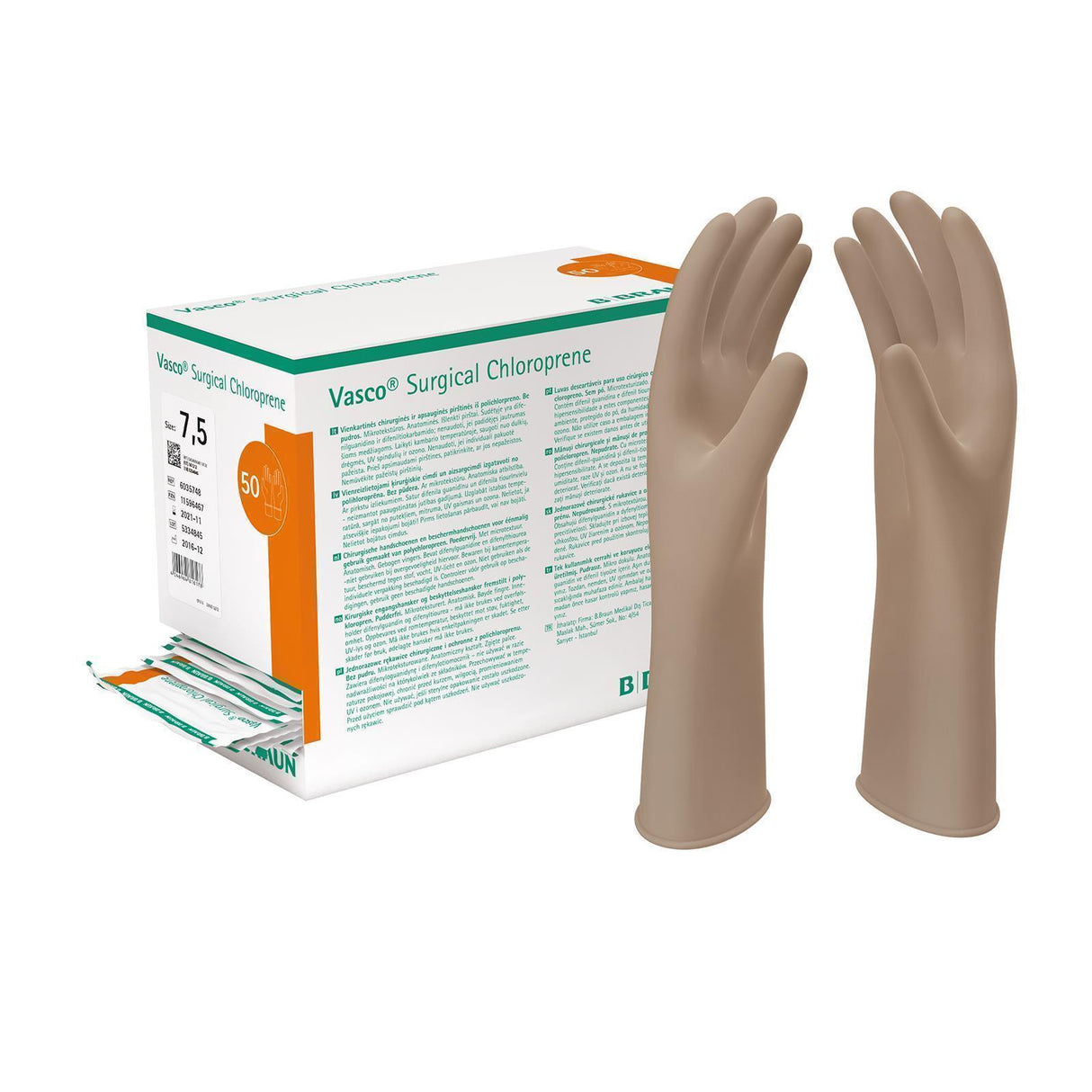 B.Braun Vasco Surgical Chloroprene - OP-Handschuhe aus Neopren 50 Paar