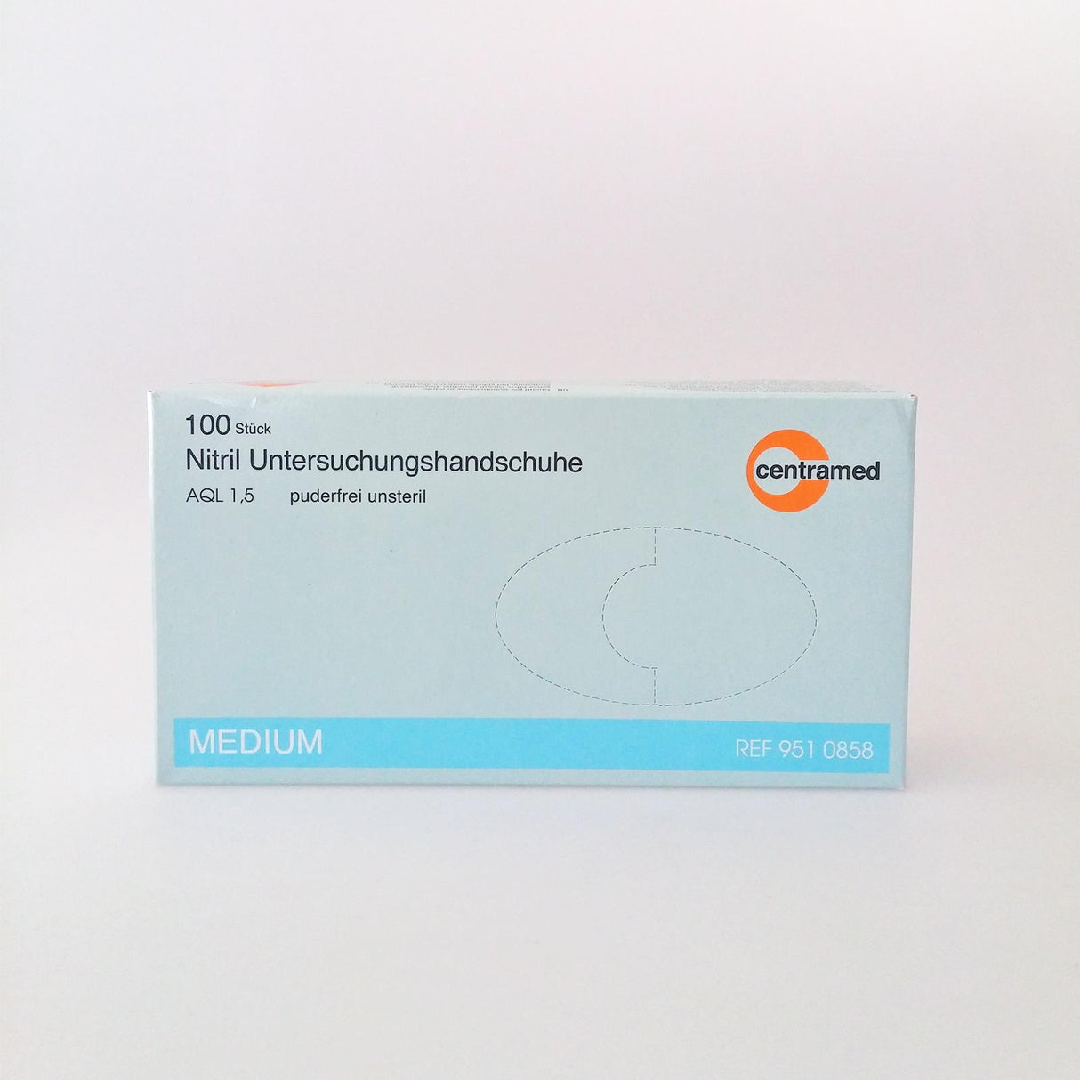 Centramed Nitril Untersuchungshandschuhe puderfrei unsteril 100 Stück Gr. M