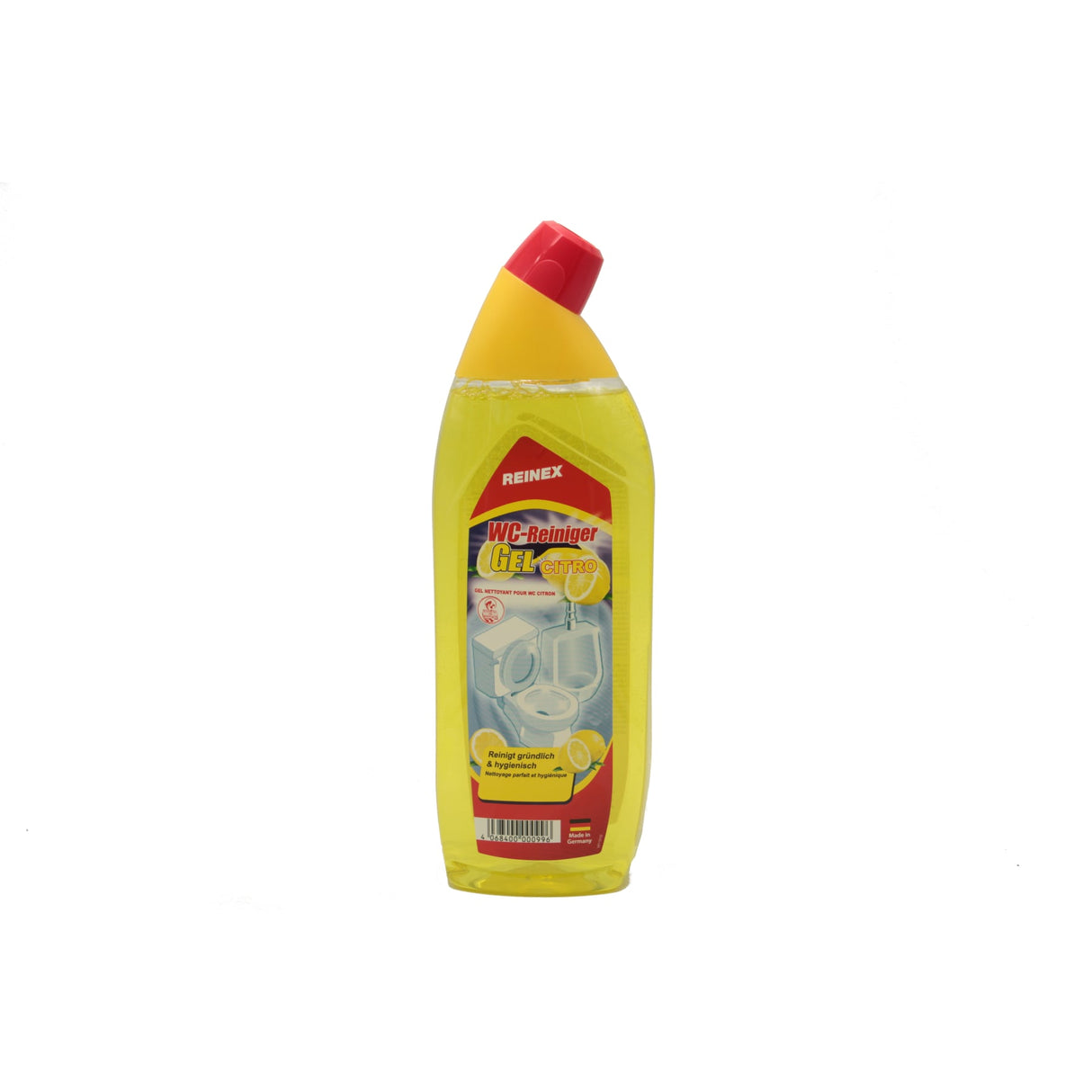 Reinex WC-Reiniger-Gel Citro – löst hartnäckige Verschmutzungen mit langanhaltendem Citrusduft