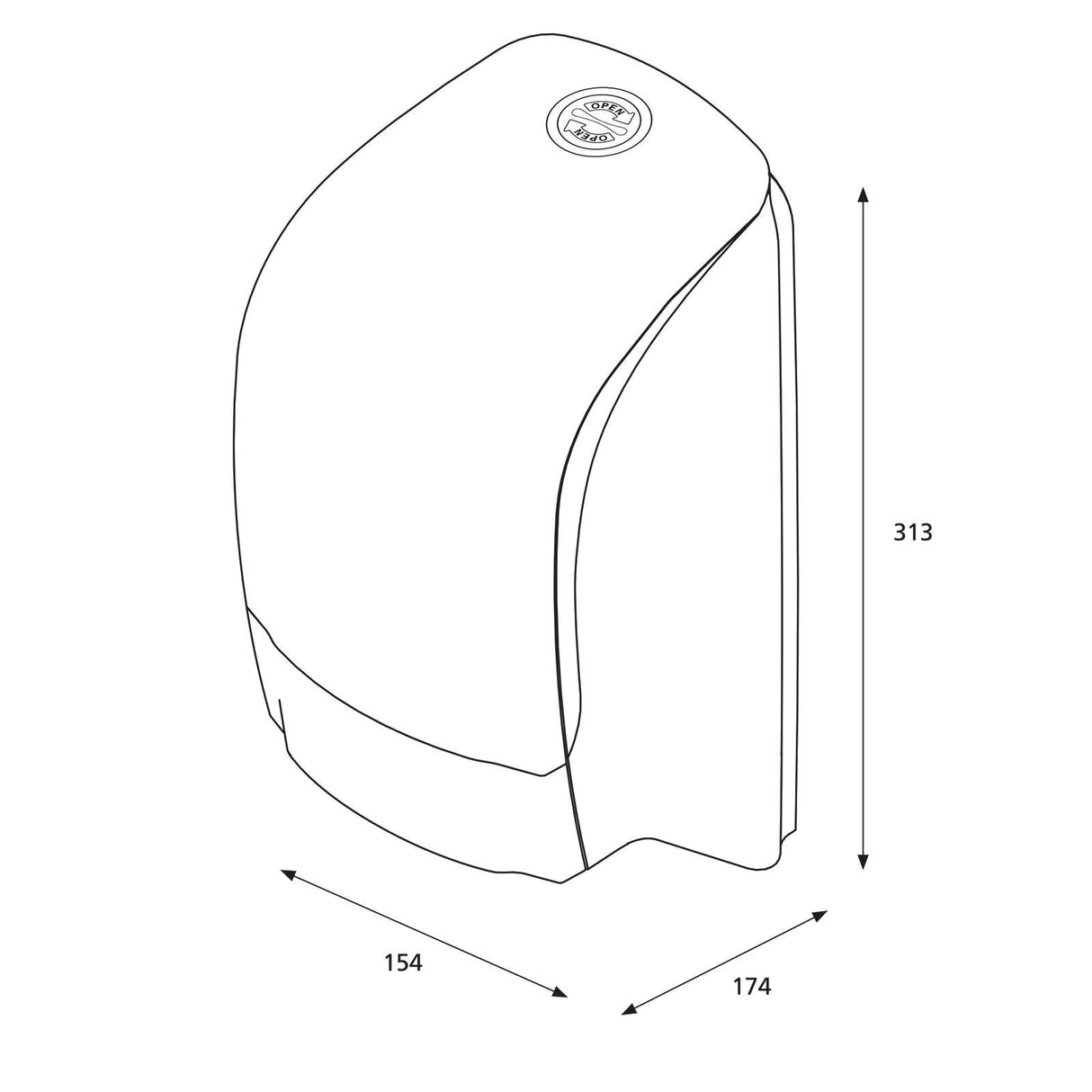 Katrin Inclusive System-Toilettenpapierspender