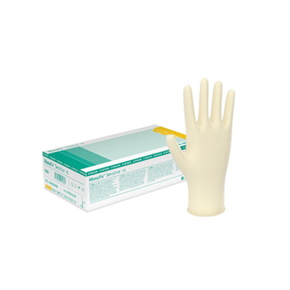 B. Braun Manufix Sensitive Handschuhe innenbeschichtet Latex puderfrei 100 Stück