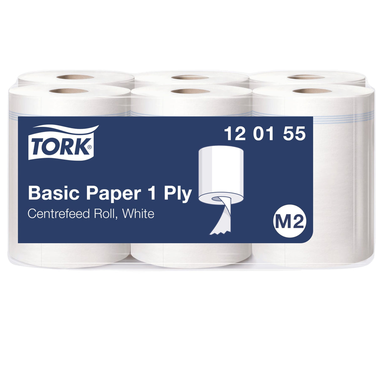 Tork Standard Papierwischtücher M2, mit Innenabrollung, hohe Kapazität