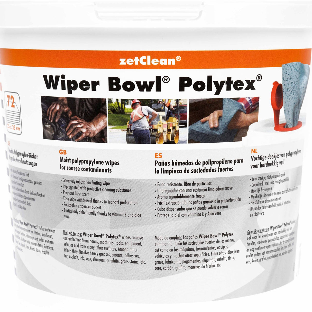 Wiper Bowl feuchtes Reinigungstuch, reißfest und fusselarm – Ansicht 6