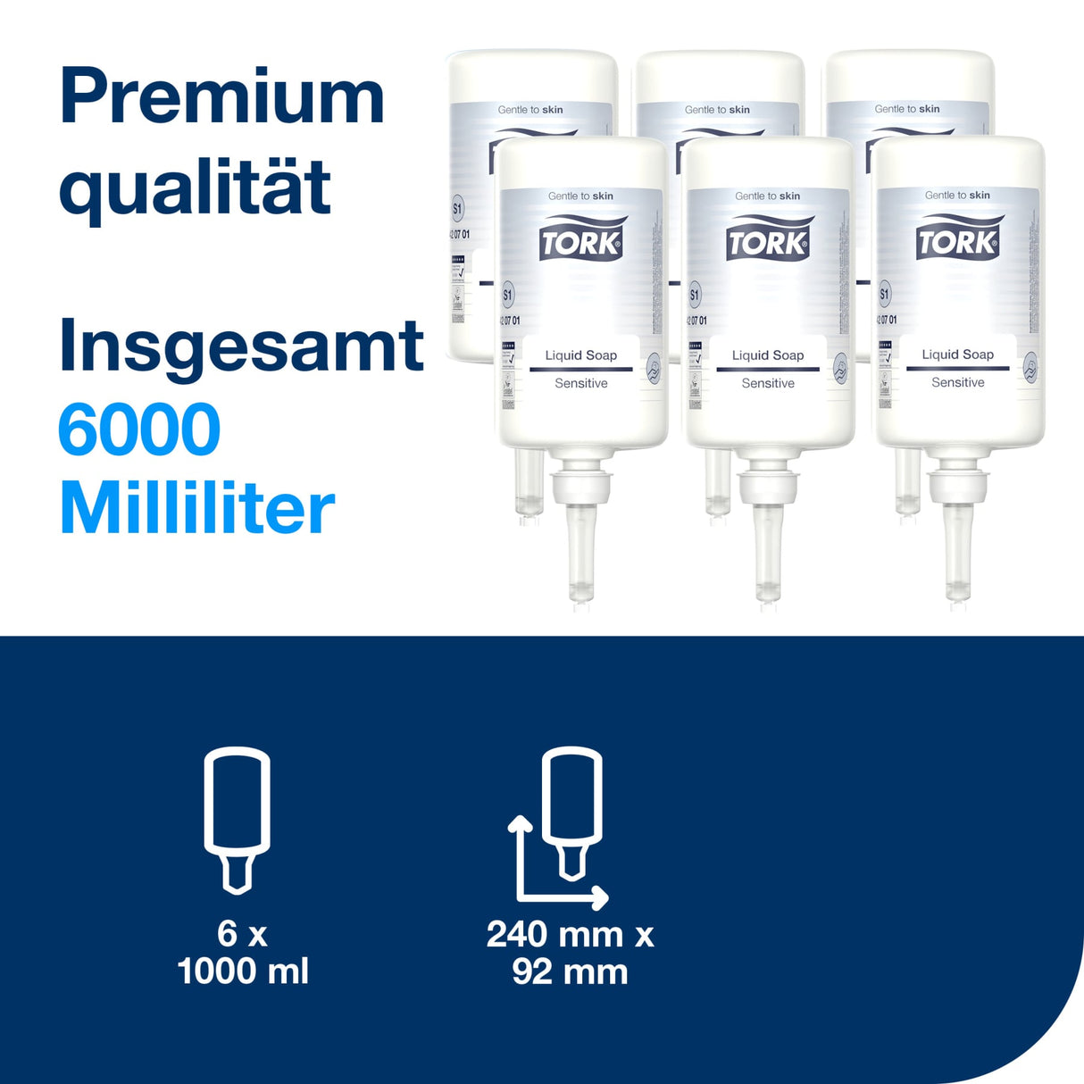 Tork Sensitive Flüssigseife S1/S11, extra mild – duftstofffrei – Ansicht 3
