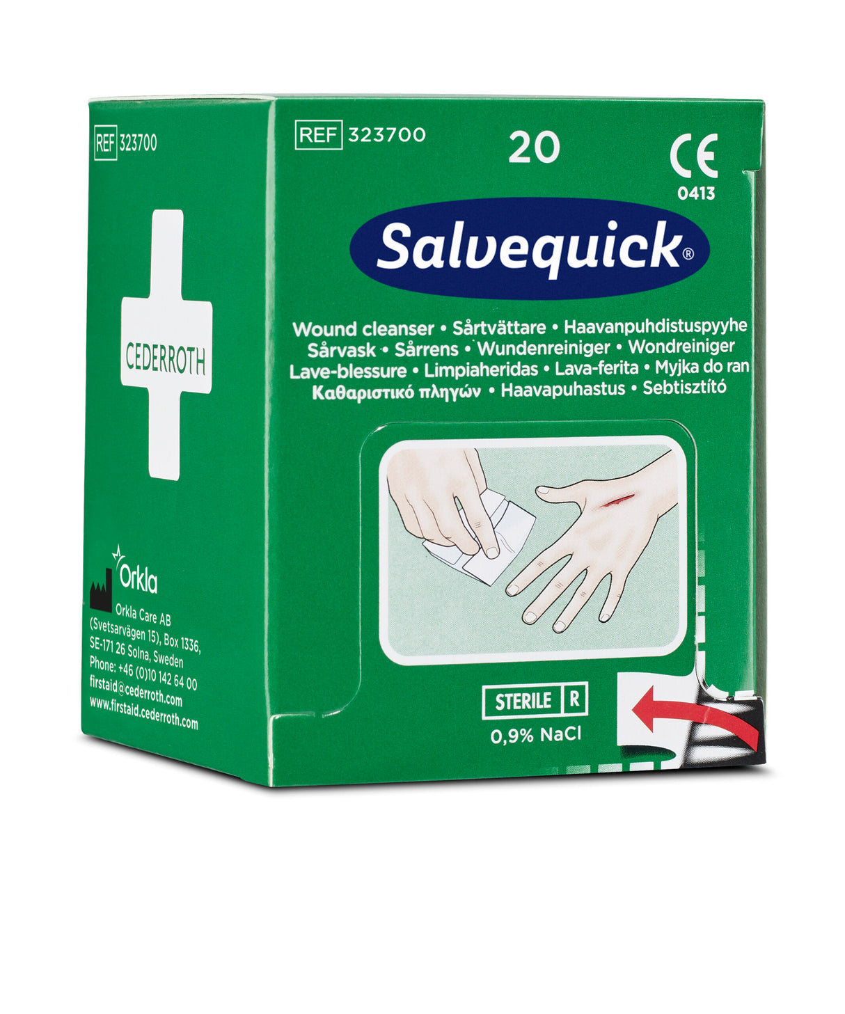 Cederroth Salvequick Wundreiniger, steril einzeln verpackt – Ansicht 6