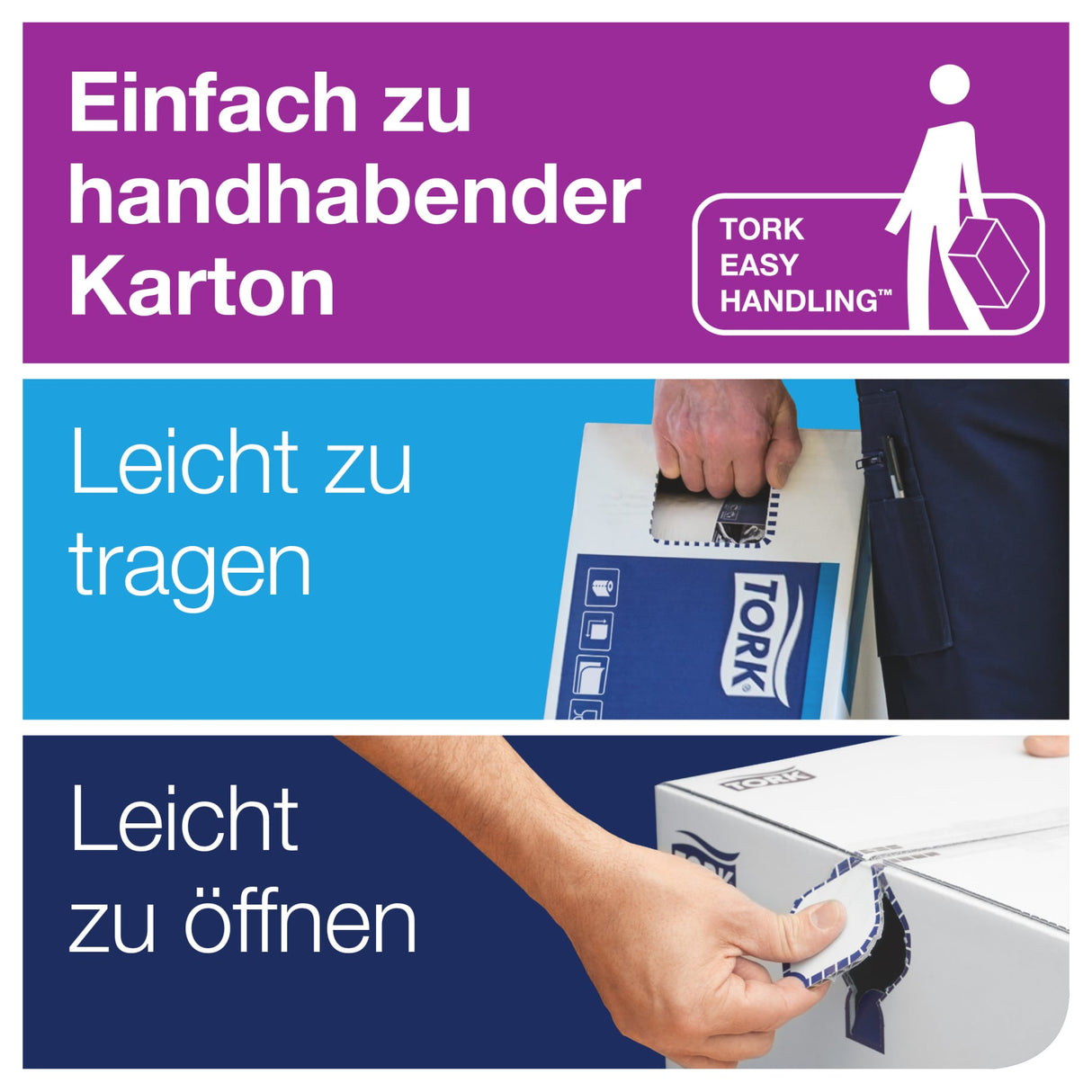 Tork Waschtuch Einzeltücher, 1-lagig, weich und geprägt – Ansicht 2