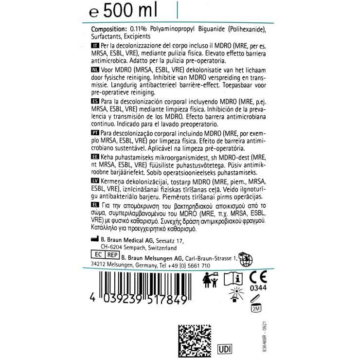 B. Braun Prontoderm Reinigungslösung zur MRE-Dekolonisation – Ansicht 2