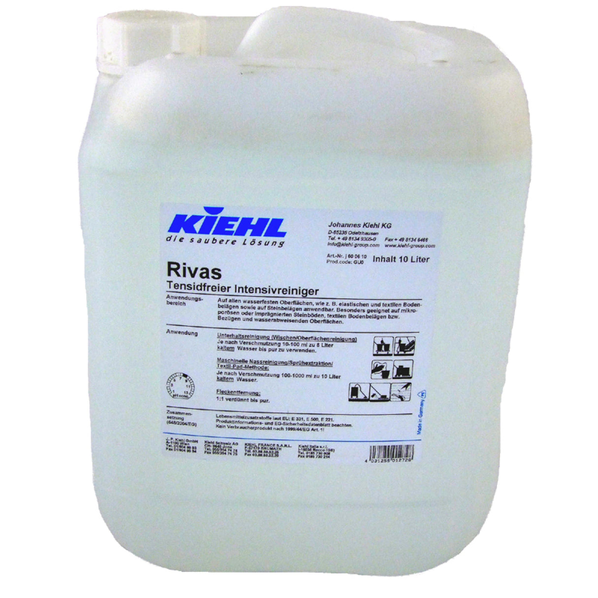 Kiehl Rivas Intensivreiniger – 1 Kanister à 10 Liter