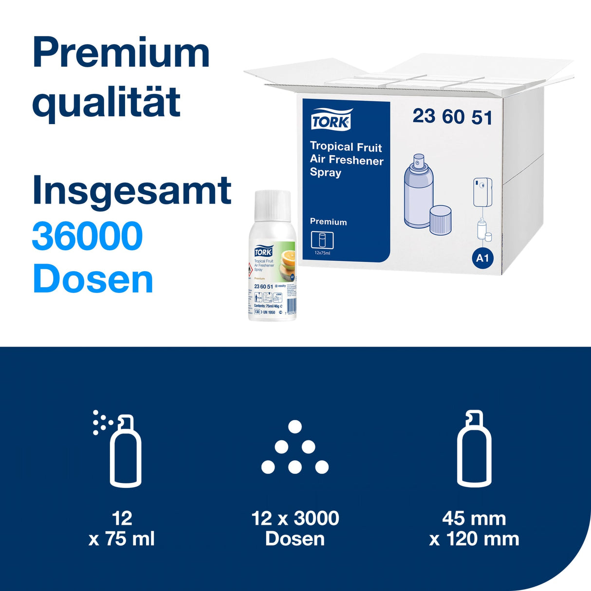 Tork Lufterfrischer Spray, langanhaltend und flexibel einstellbar, A1 – Ansicht 13