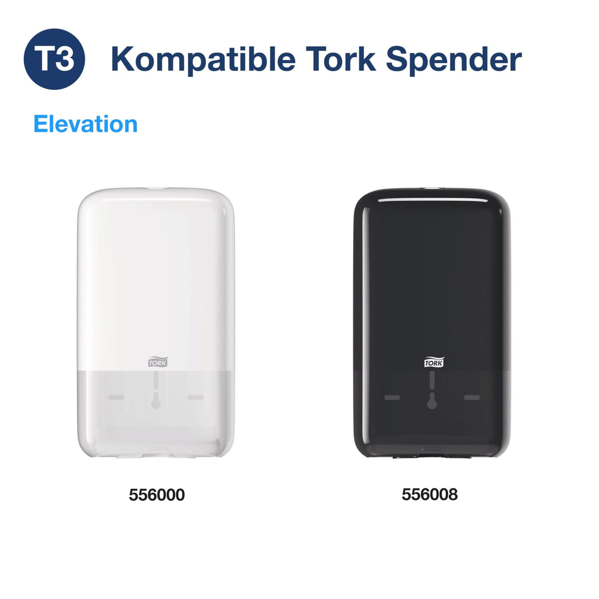 Tork Einzelblatt Toilettenpapier T3, 2-lagig, weiß – Ansicht 3