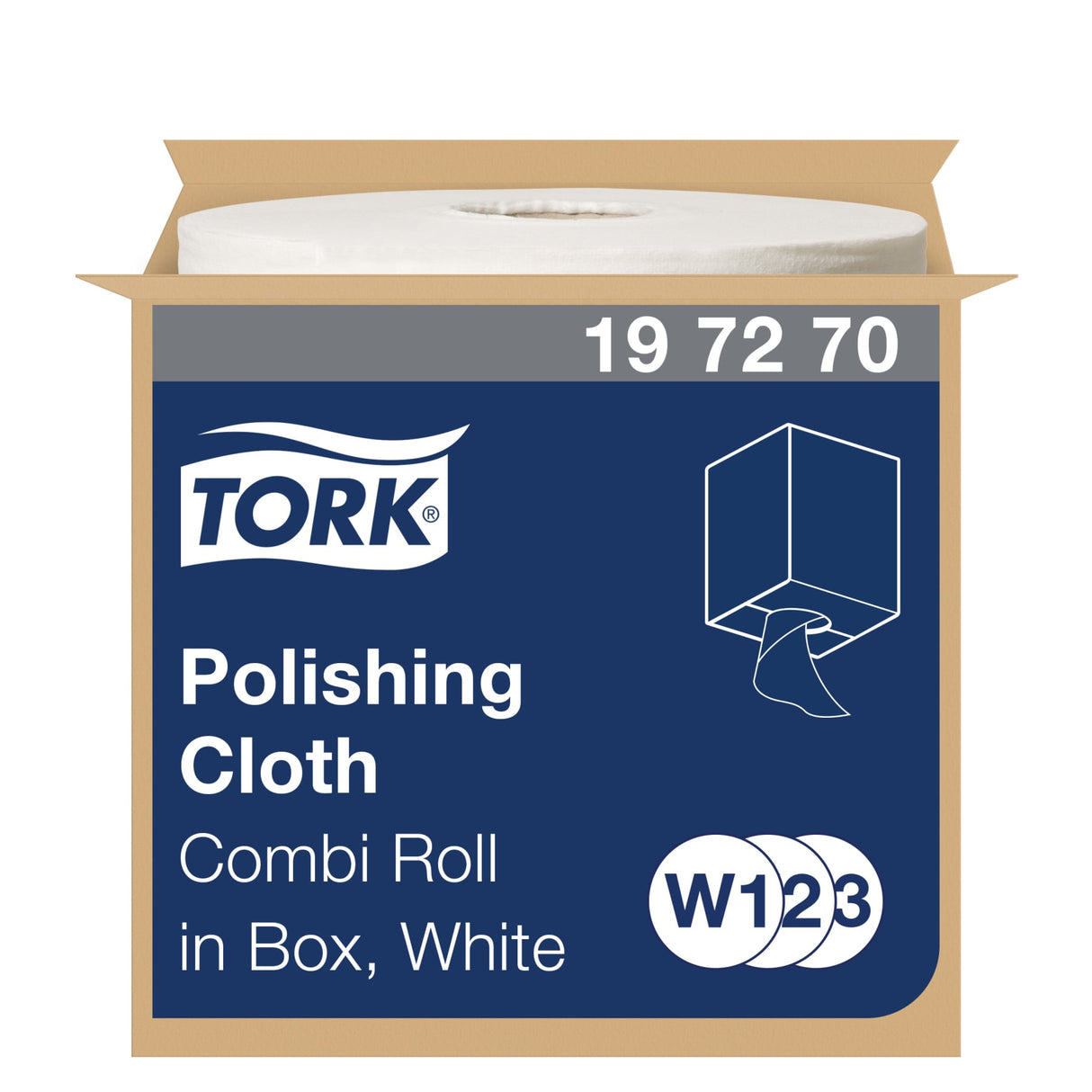Tork Poliertücher W1/W2/W3, fusselarm, weiß – für empfindliche Oberflächen