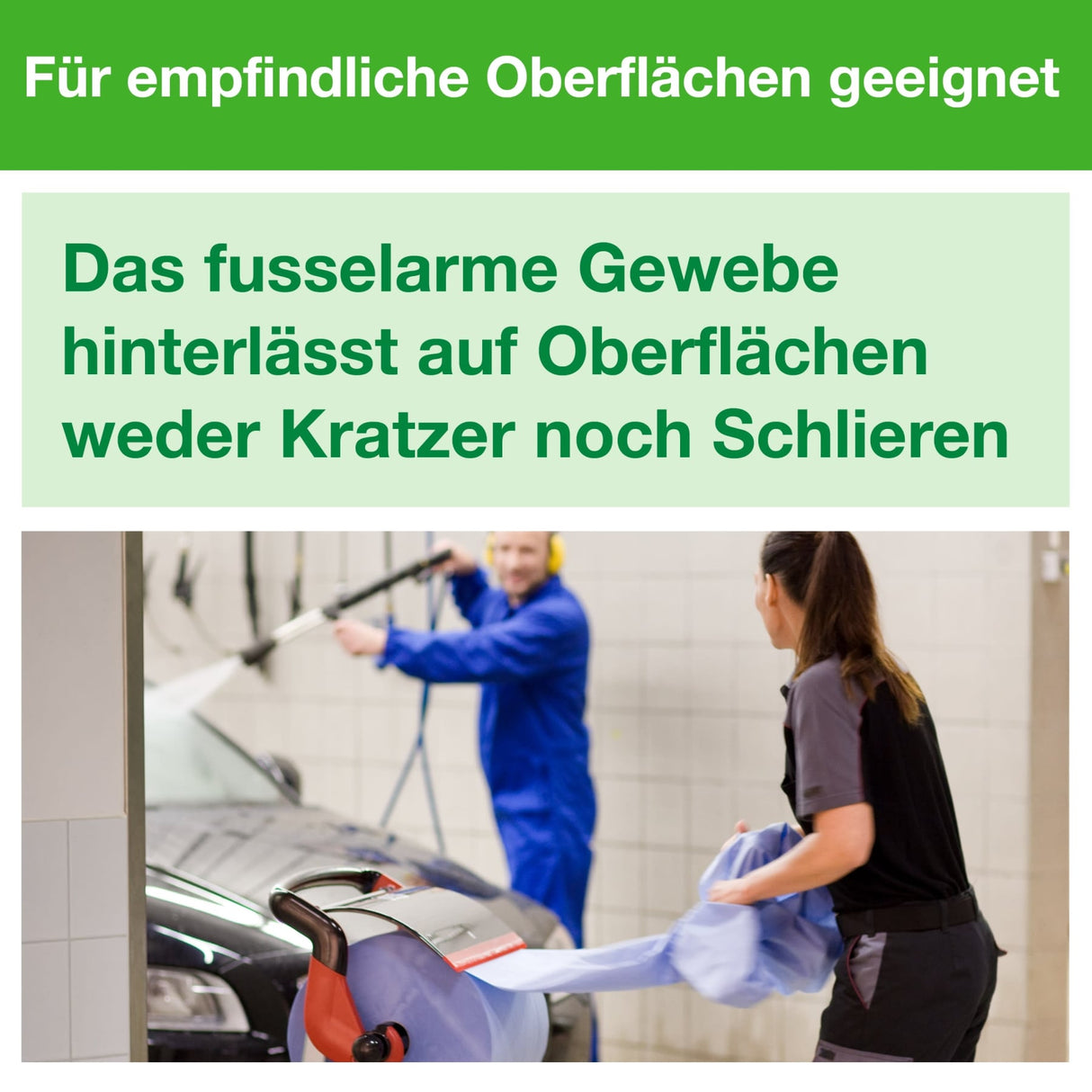 Tork Reinigungstücher W1/W2/W3, 1-lagig, weiß, 300 Tücher je Rolle – Ansicht 5