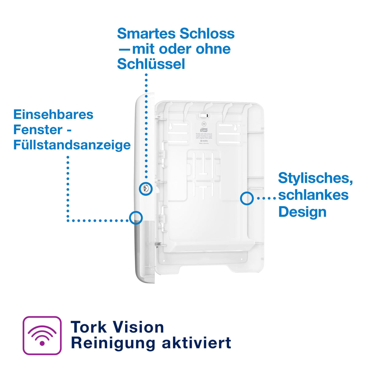 Tork Xpress Multifold-Handtuchspender mit Sichtfenster, H2 – Ansicht 5