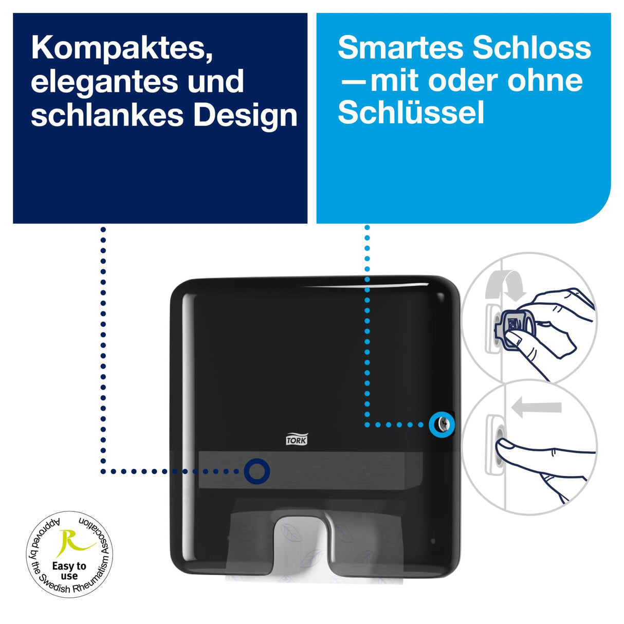 Tork Xpress Mini Handtuchspender, extra schmal, H2 – Ansicht 11