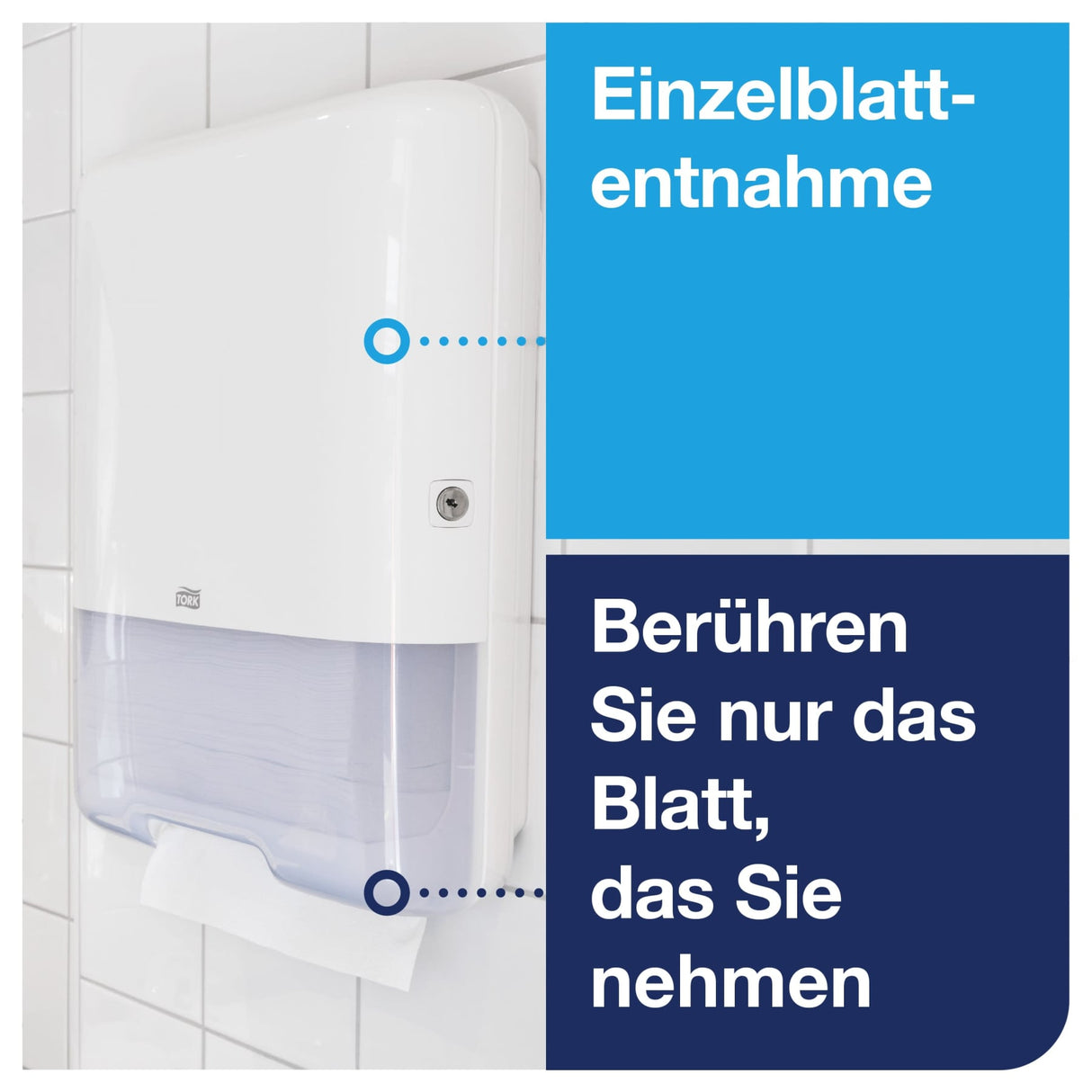 Tork Papierhandtuchspender mit seitlich öffnender Blende, H3 – Ansicht 5
