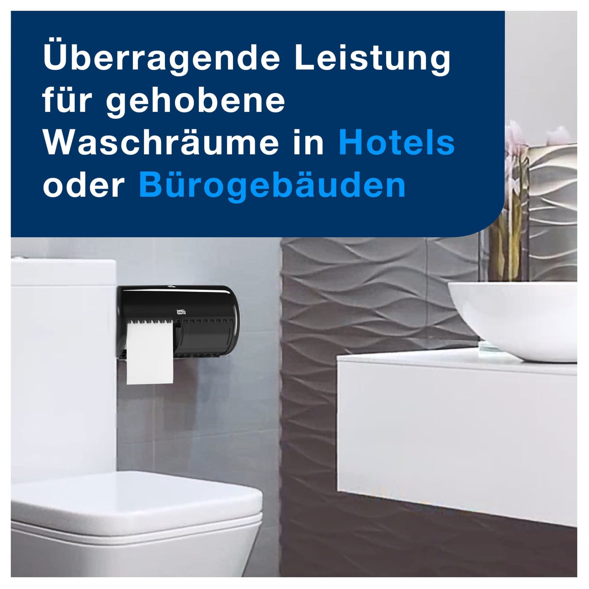 Tork Elevation Toilettenpapierspender für zwei Kleinrollen, T4 – Ansicht 9