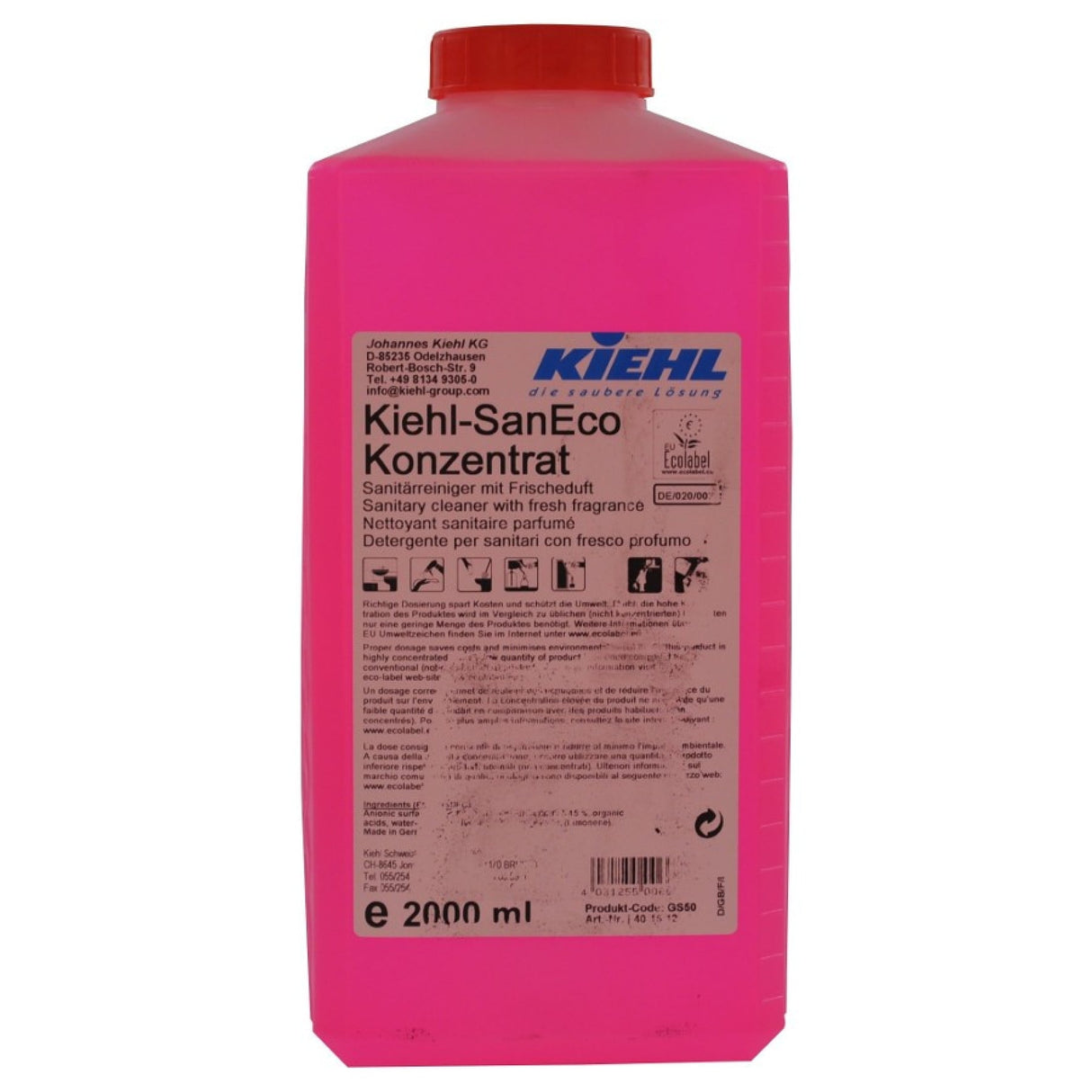 Kiehl SanEco-Konzentrat Sanitärreiniger – 2 Liter Flasche