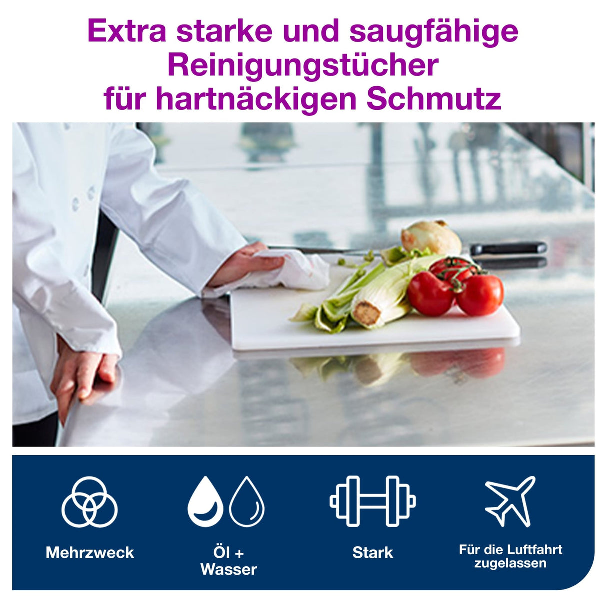 Tork Premium Reinigungstuch 530, 1-lagig, W8, extra stark – Ansicht 8