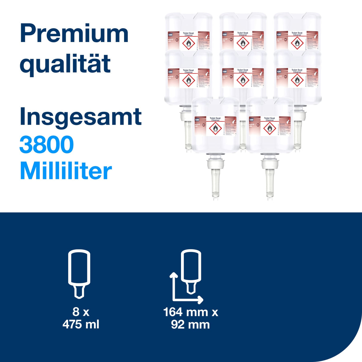 Tork Premium Toilettensitzreiniger, versiegelter Flakon, tropfenfrei – Ansicht 2