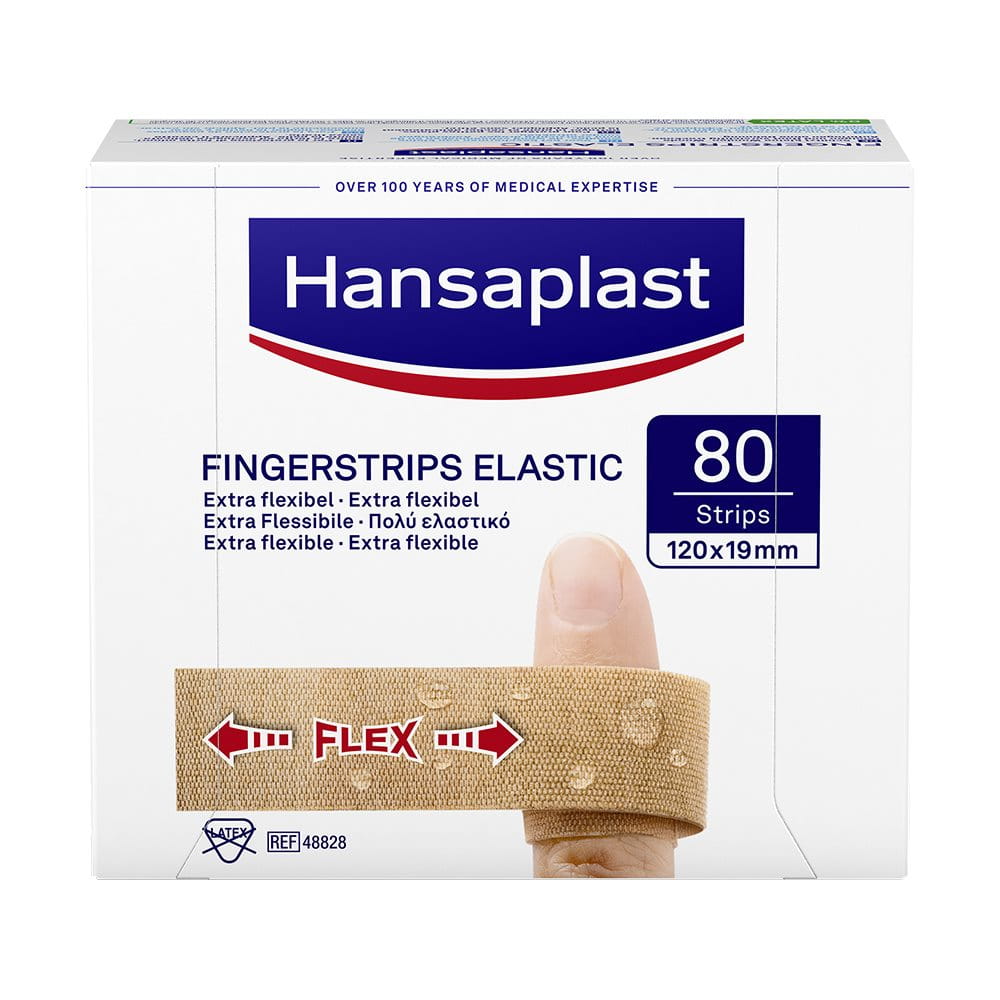 Hansaplast Elastic Fingerstrips 120 x 19 mm 80 Strips – Verpackung