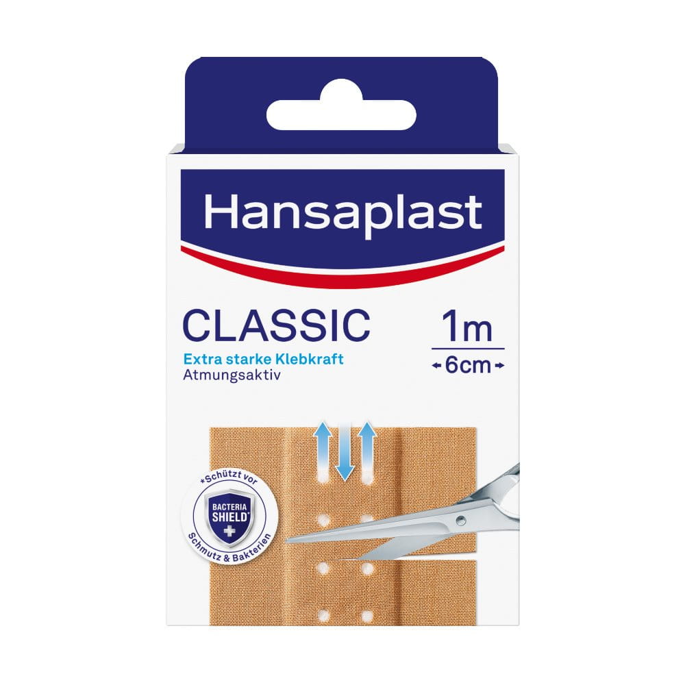 Hansaplast Classic Pflaster Meterware 1 m x 6 cm – Verpackung