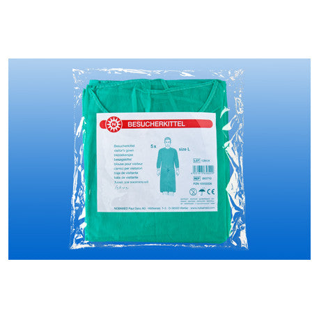 Noba Besucherkittel grün 10 Stück