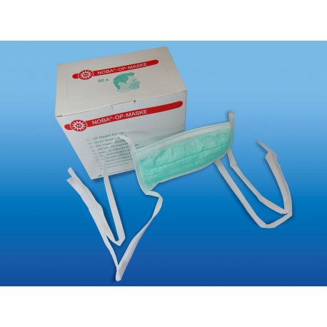 Noba Op-Maske grün für Bartträger 50 Stück