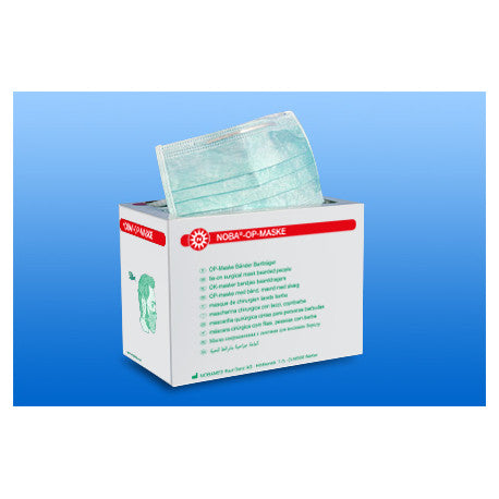 Noba Op-Maske grün für Bartträger 50 Stück