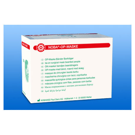 Noba Op-Maske grün für Bartträger 50 Stück