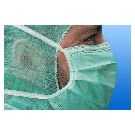 Noba Op-Maske grün für Bartträger 50 Stück