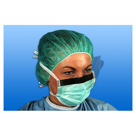 Noba Op-Maske grün mit Visier 50 Sück