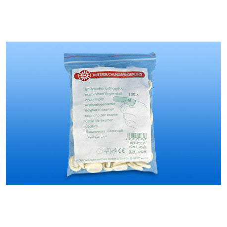 Noba Untersuchungsfingerlinge Latex 100 Stück