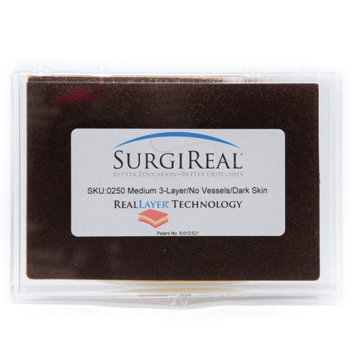 Erler-Zimmer 3-lagiges mittelgroßes RealSuture Nahtpad dunkelhäutig
