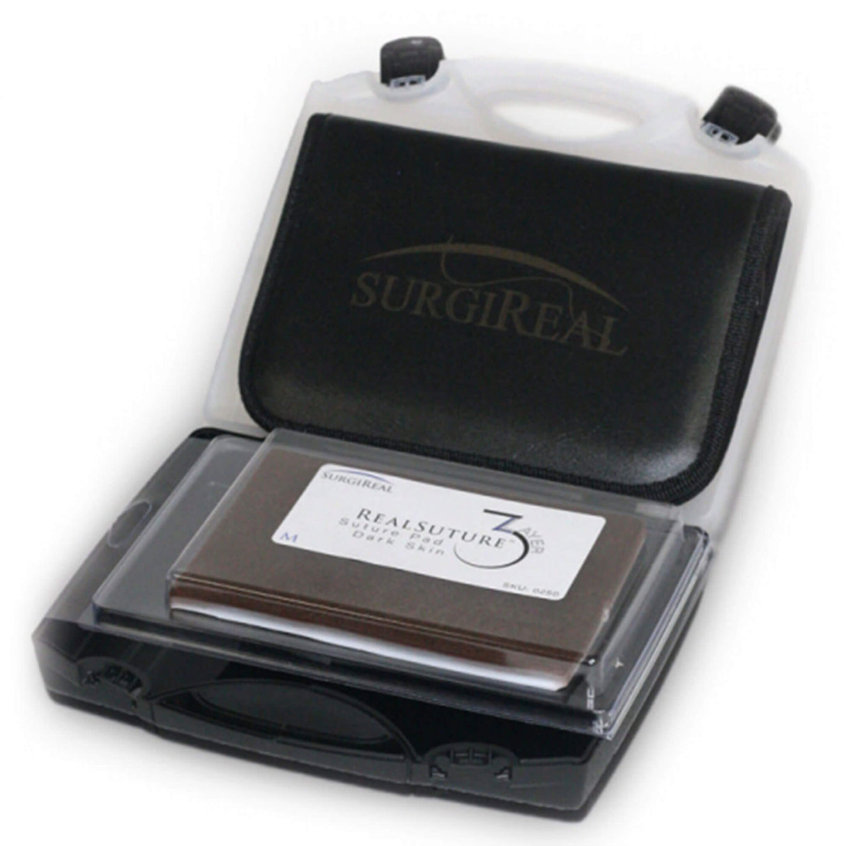 Erler-Zimmer Nahttrainingsset mit mittelgroßem 3- lagigem RealSuture Nahtpad dunkelhäutig
