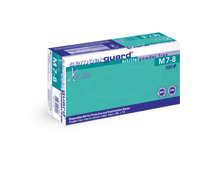 Semperguard Xtra Lite, Nitril Einmalhandschuhe 200 Stück