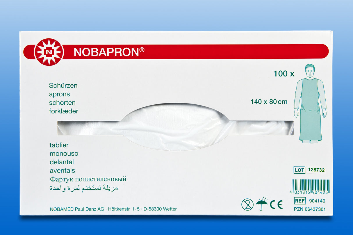 NOBA Einweg-Vliesstoffschürze universal gelb 10 Stück