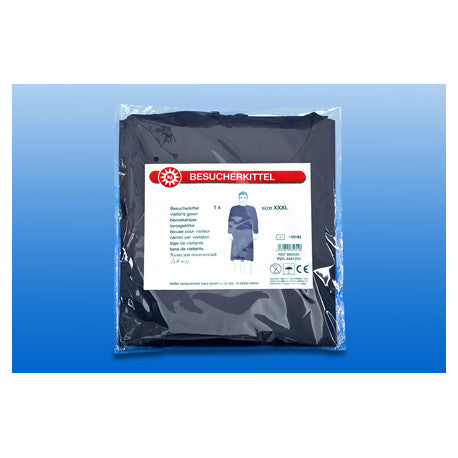 NOBA Einweg-Vliesstoffkittel blau 10 Stück