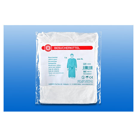 NOBA Einweg-Vliesstoffkittel weiß 10 Stück