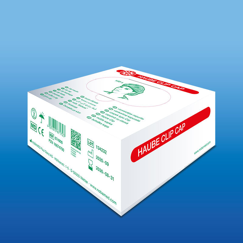NOBA Spinnvlies Haube Clip Cap 100 Stück