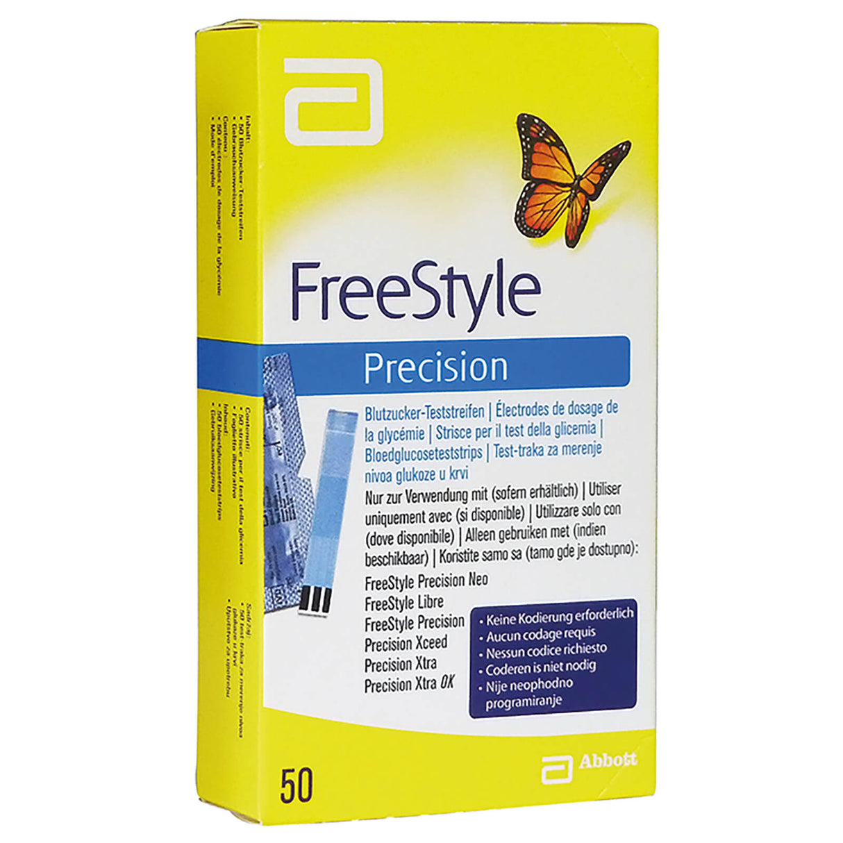 Abbott FreeStyle Precision Blutzuckerteststreifen (50 T.)