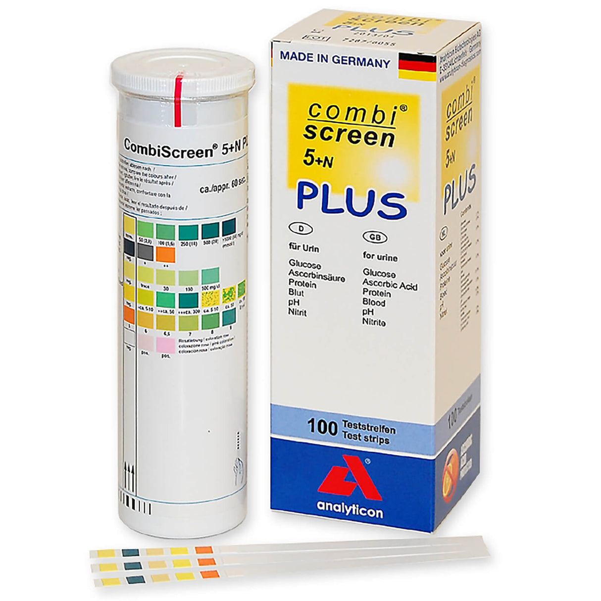Analyticon CombiScreen 5 + N PLUS Harnteststreifen