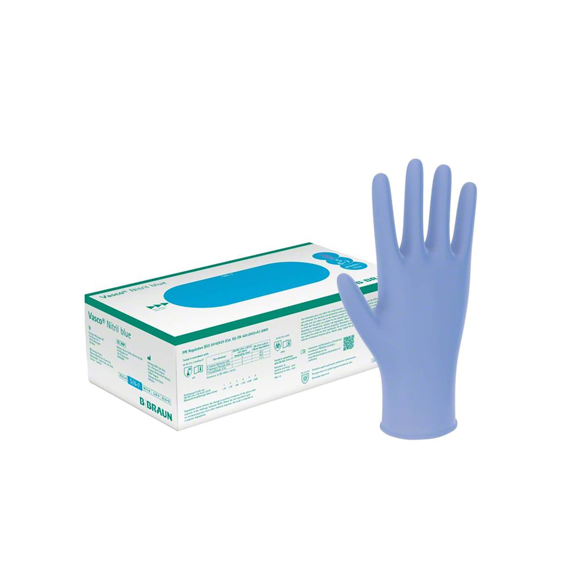 B.Braun Vasco Nitril white U.-Handschuhe, PF, unsteril (100 Stck.)