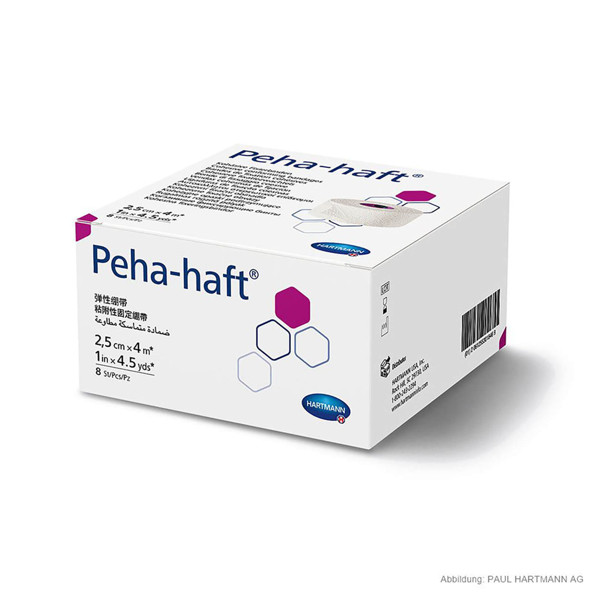 Hartmann Peha-haft Fixierbinden 4 m x 2,5 cm, lose (8 Stck.)