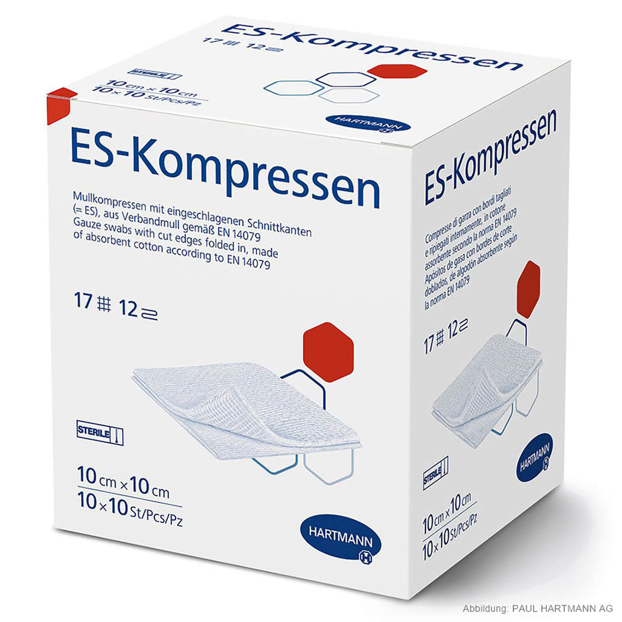Hartmann ES-Kompressen steril 12-fach 10 x 10 cm