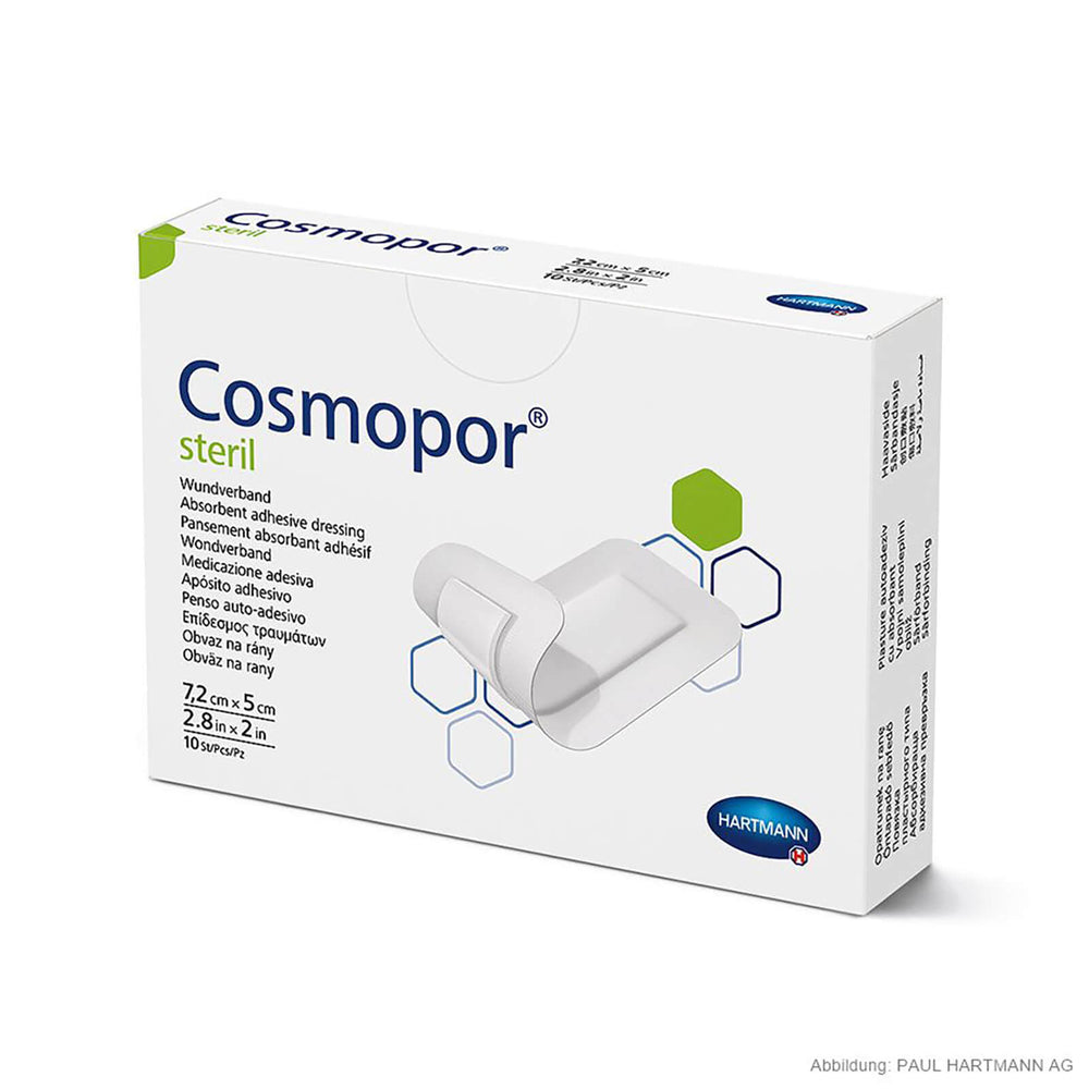 Hartmann Cosmopor Steril Wundverband 7,2 x 5 cm (10 Stck.)