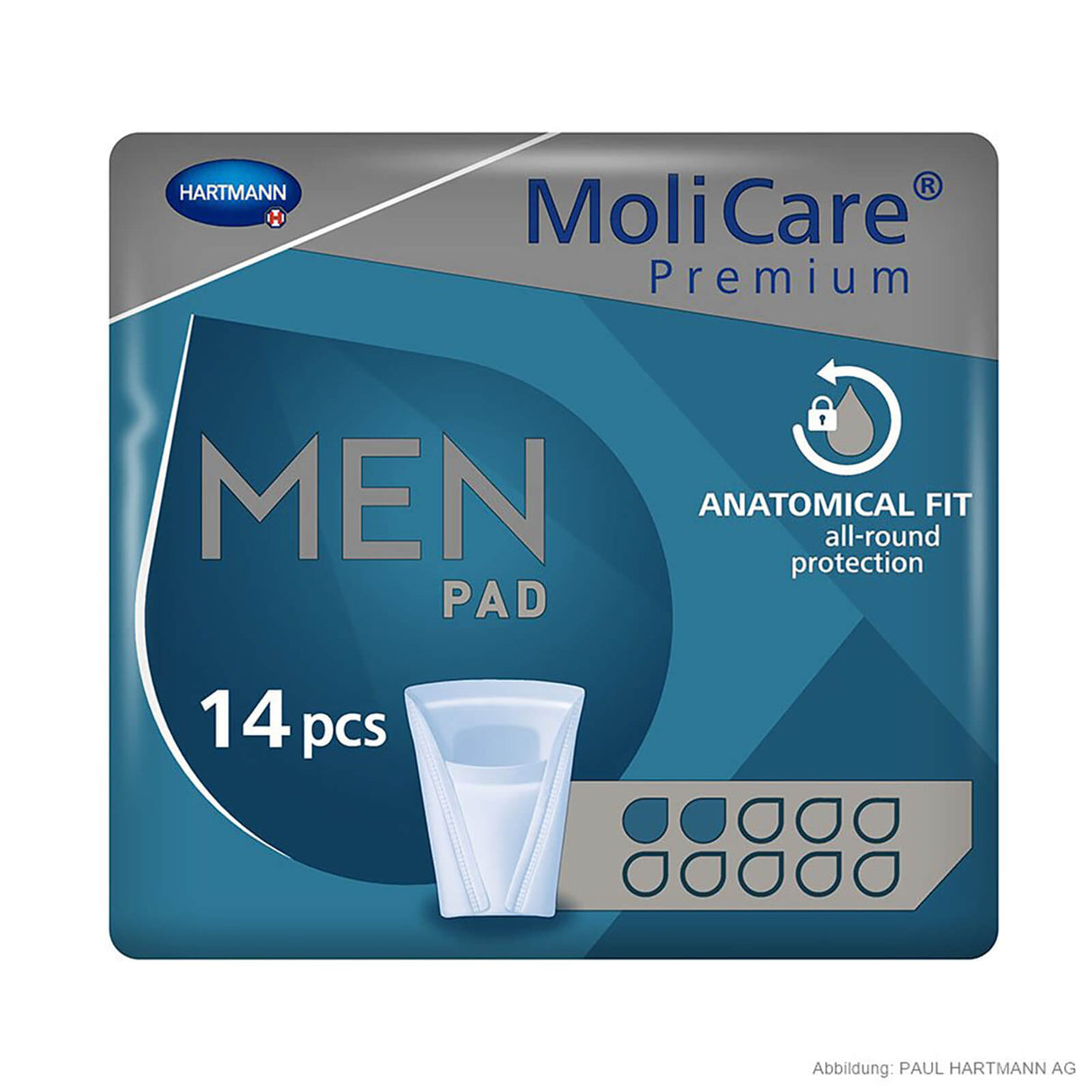 Hartmann MoliCare Premium MEN PAD 2 Tropfen Inkontinenzeinlagen (14 Stck.)