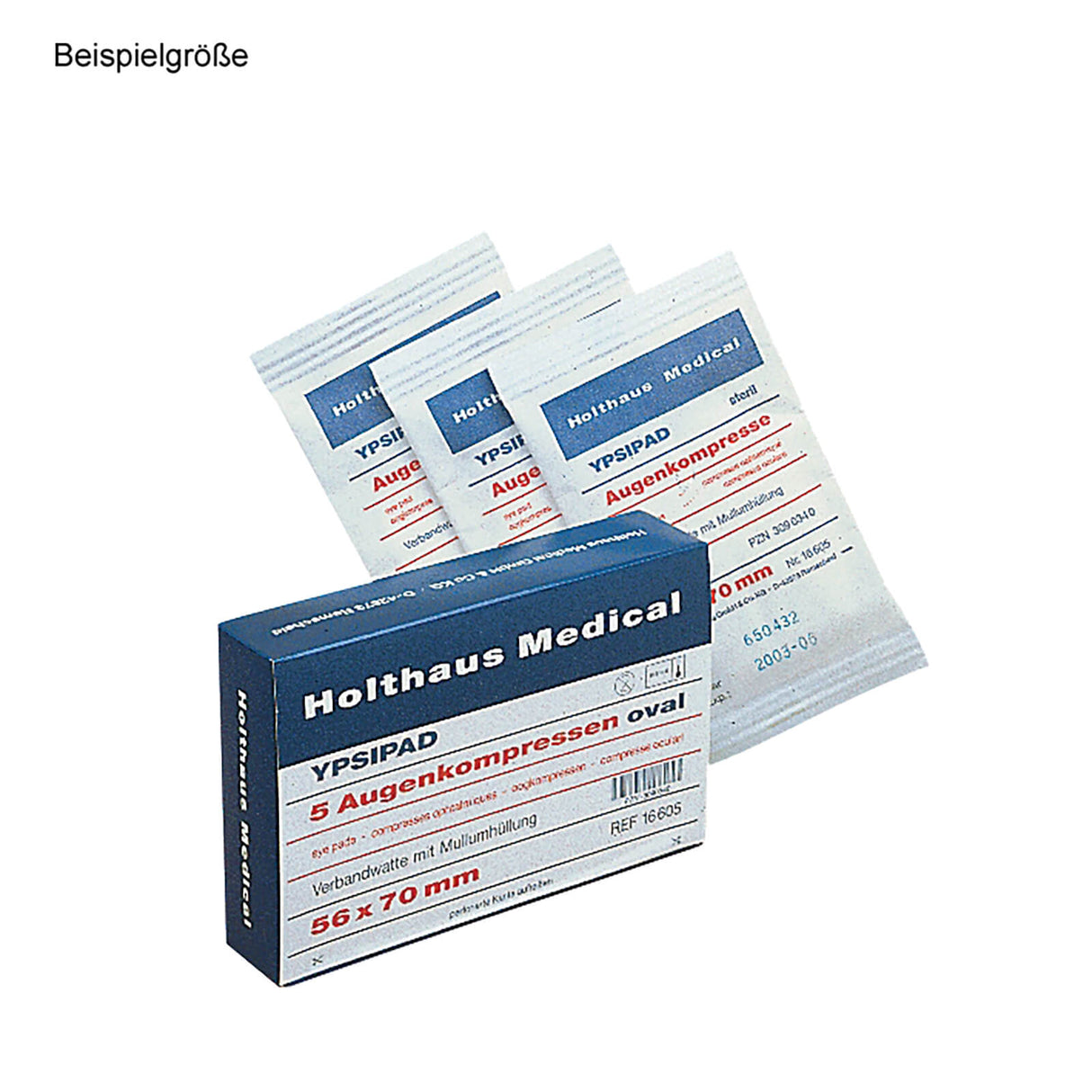Holthaus Medical YPSIPAD Augenkompressen unsteril 56 x 70 mm (50 Stck.)